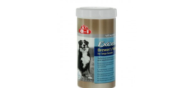 Витамины 8 в 1 Excel Brewers Yeast W / Garlic для собак и кошек — отзывы