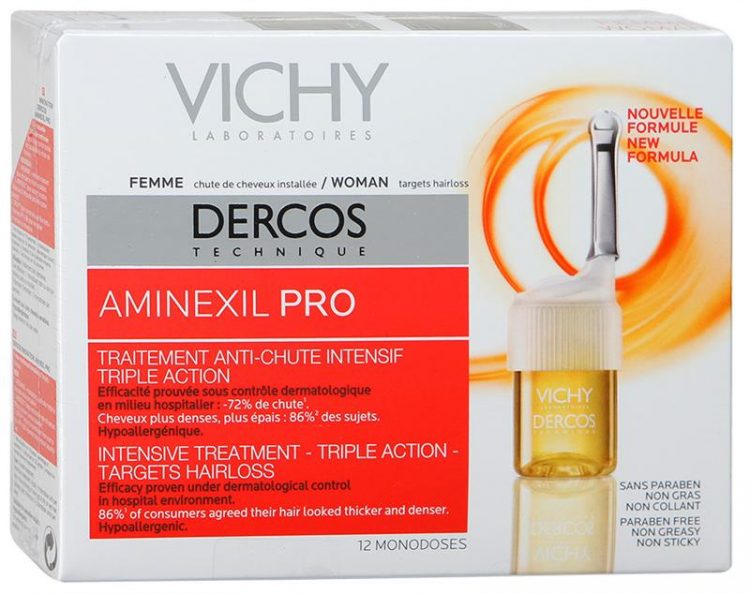 Ампулы для волос Vichy Aminexil pro