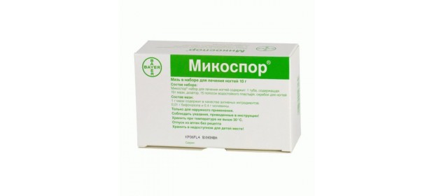 Набор для лечения грибка на ногтях Bayer «Микоспор» — отзывы