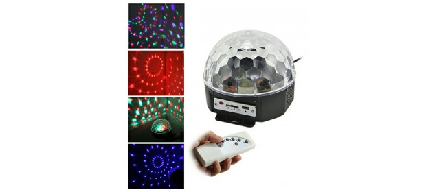 Светодиодная цветомузыка Led Magic Ball Light (Диско Шар) — отзывы